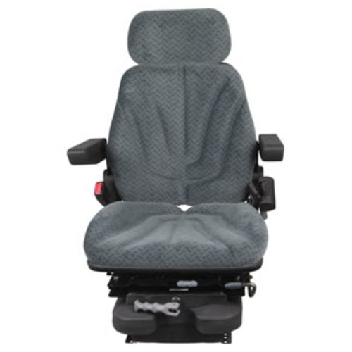  Seat Assembly with Isolator Low Pro Mechanical Suspension Gray Cloth - image 2
