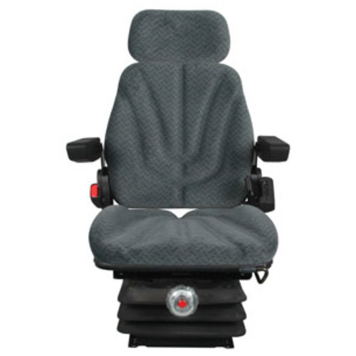  Seat Assembly Mechanical Suspension Gray Cloth - image 2