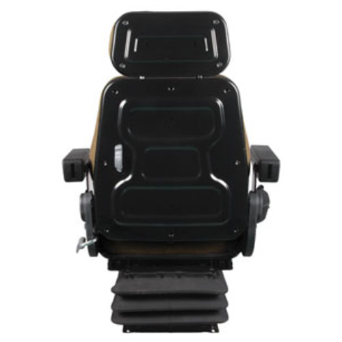 Seat Assembly Mechanical Suspension Brown Cloth - image 4