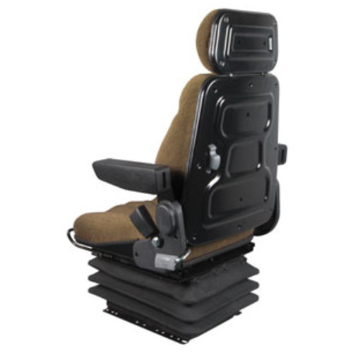  Seat Assembly Mechanical Suspension Brown Cloth - image 5