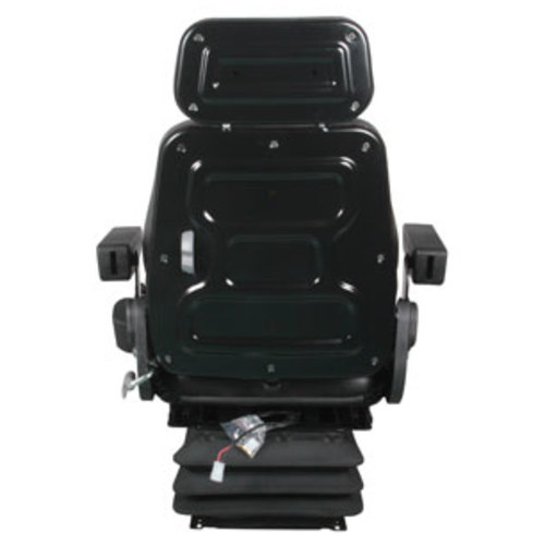  Seat Assembly Mechanical Suspension Black Vinyl - image 4