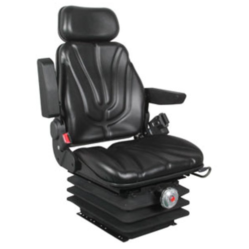 Seat Assembly Mechanical Suspension Black Vinyl - image 6