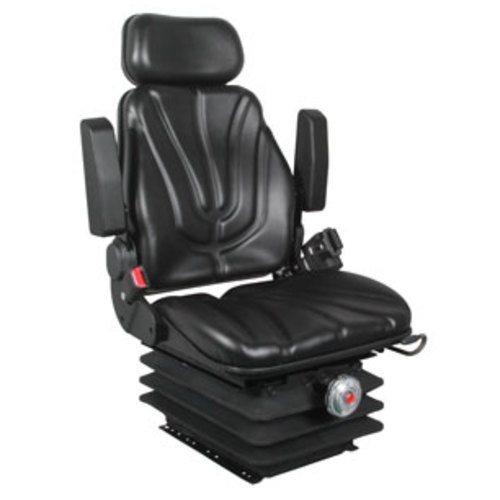  Seat Assembly Mechanical Suspension Black Vinyl - image 7