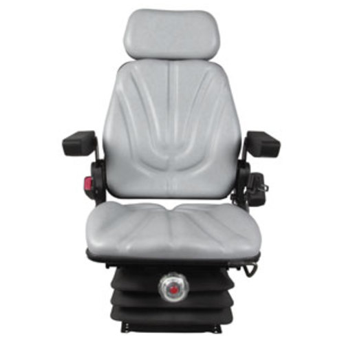  Seat Assembly Mechanical Suspension Gray Vinyl - image 2