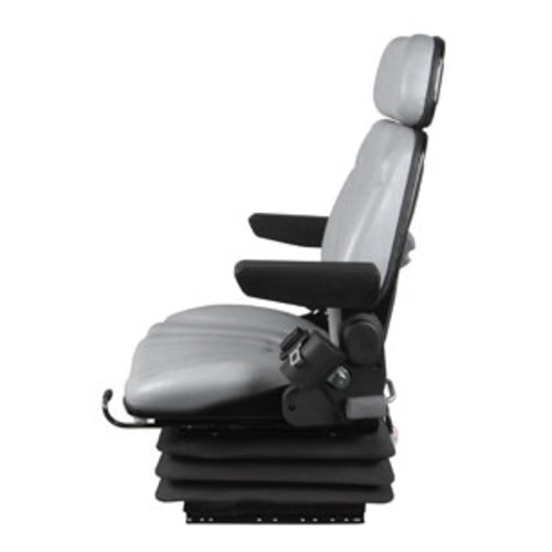  Seat Assembly Mechanical Suspension Gray Vinyl - image 3