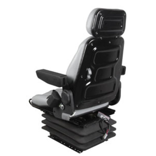 Seat Assembly Mechanical Suspension Gray Vinyl - image 5