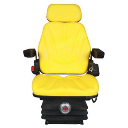  Seat Assembly Mechanical Suspension Yellow Vinyl - image 2