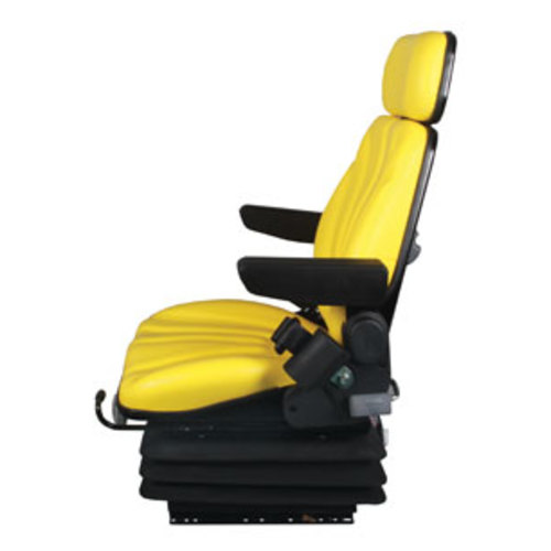  Seat Assembly Mechanical Suspension Yellow Vinyl - image 3