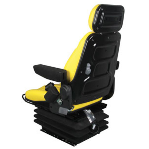  Seat Assembly Mechanical Suspension Yellow Vinyl - image 5