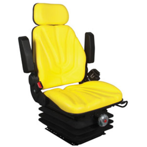  Seat Assembly Mechanical Suspension Yellow Vinyl - image 7