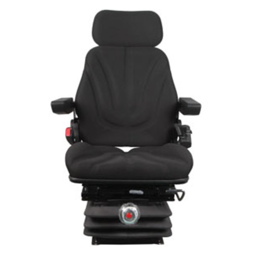  Seat Assembly with Isolator Mechanical Suspension Black Cloth - image 2
