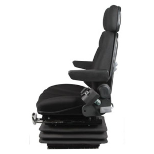  Seat Assembly with Isolator Mechanical Suspension Black Cloth - image 3