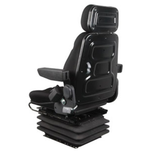  Seat Assembly with Isolator Mechanical Suspension Black Cloth - image 5