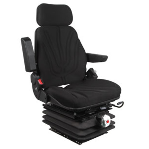 Seat Assembly with Isolator Mechanical Suspension Black Cloth - image 6