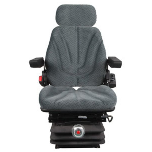  Seat Assembly with Isolator Mechanical Suspension Gray Cloth - image 2