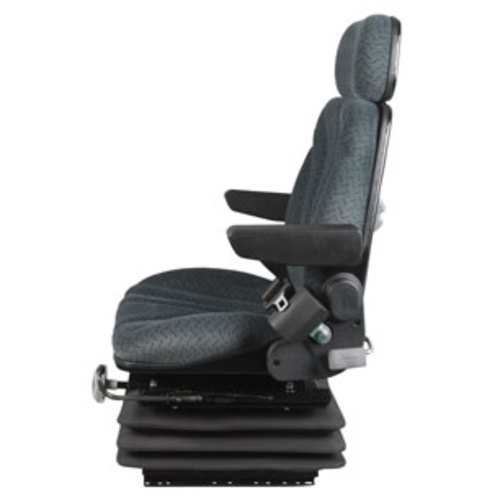  Seat Assembly with Isolator Mechanical Suspension Gray Cloth - image 3