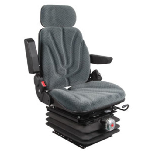  Seat Assembly with Isolator Mechanical Suspension Gray Cloth - image 6