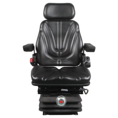  Seat Assembly with Isolator Mechanical Suspension Black Vinyl - image 2