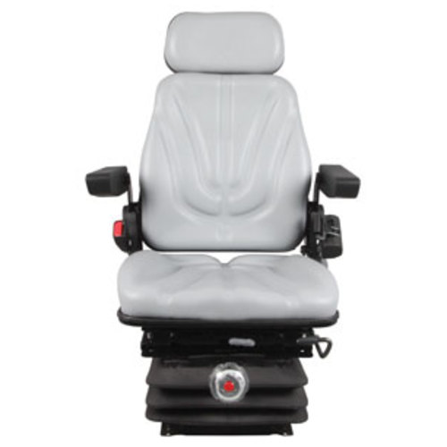  Seat Assembly with Isolator Mechanical Suspension Gray Vinyl - image 2