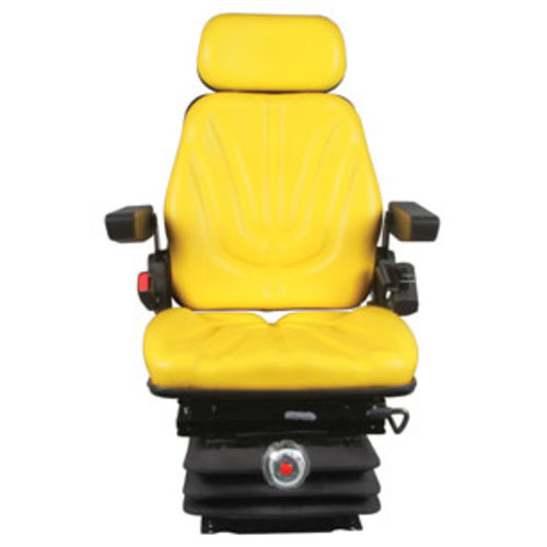  Seat Assembly with Isolator Mechanical Suspension Yellow Vinyl - image 2