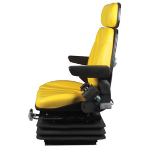  Seat Assembly with Isolator Mechanical Suspension Yellow Vinyl - image 3