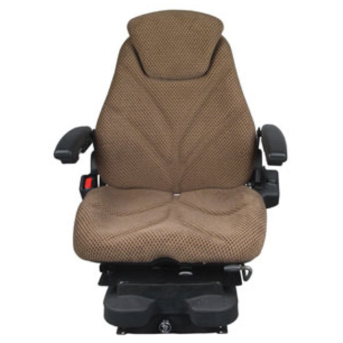  Seat Assembly Low Pro Air Suspension Brown Checkered Cloth - image 2