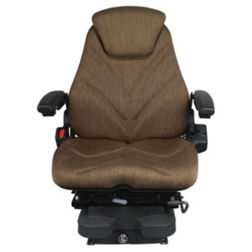  Seat Assembly with Isolator Low Pro Air Suspension Brown Cloth - image 2
