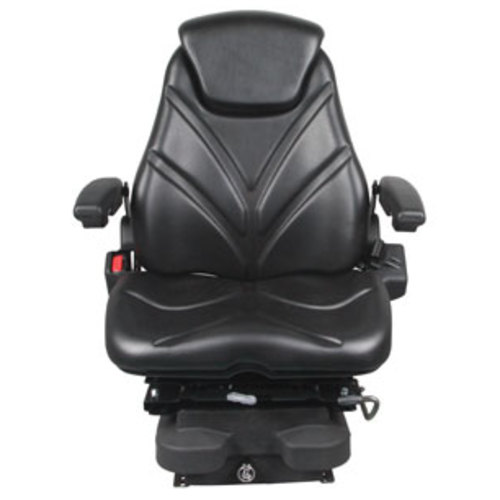  Seat Assembly with Isolator Low Pro Air Suspension Black Vinyl - image 2