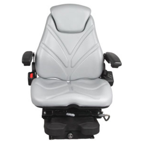 Seat Assembly with Isolator Low Pro Air Suspension Gray Vinyl - image 2