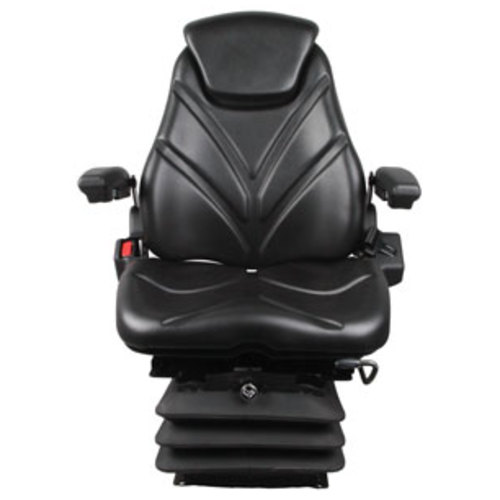  Seat Assembly Air Suspension Black Vinyl - image 2