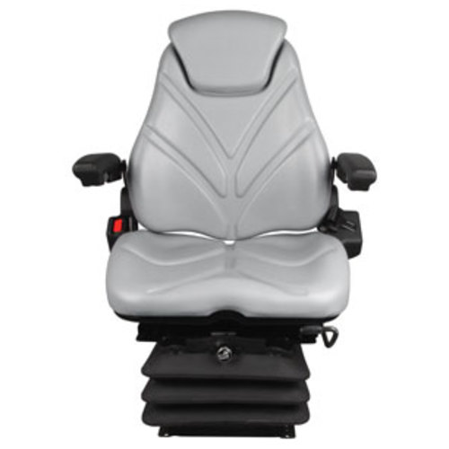  Seat Assembly Air Suspension Gray Vinyl - image 2