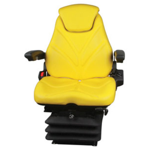 Seat Assembly Air Suspension Yellow Vinyl - image 2