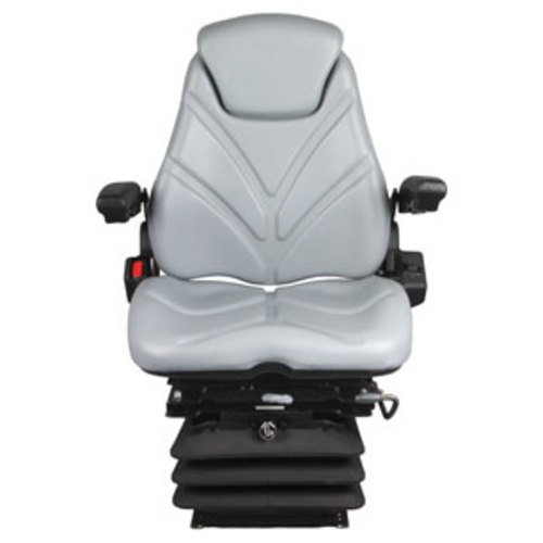  Seat Assembly Air Suspension with Isolator Gray Vinyl - image 2