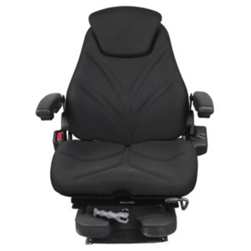  Seat Assembly Low Pro Mechanical Suspension Black Cloth - image 2
