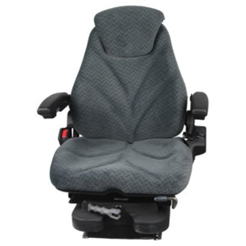  Seat Assembly Low Pro Mechanical Suspension Gray Cloth - image 2