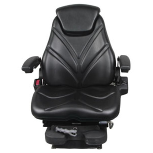  Seat Assembly Low Pro Mechanical Suspension Black Vinyl - image 2