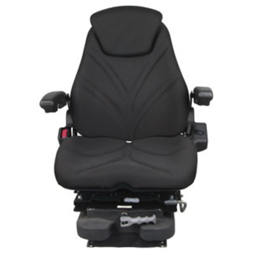  Seat Assembly with Isolator Low Pro Mechanical Suspension Black Cloth - image 2
