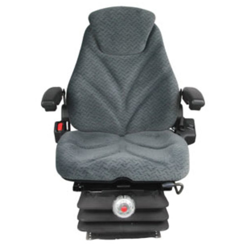  Seat Assembly Mechanical Suspension Gray Cloth - image 2