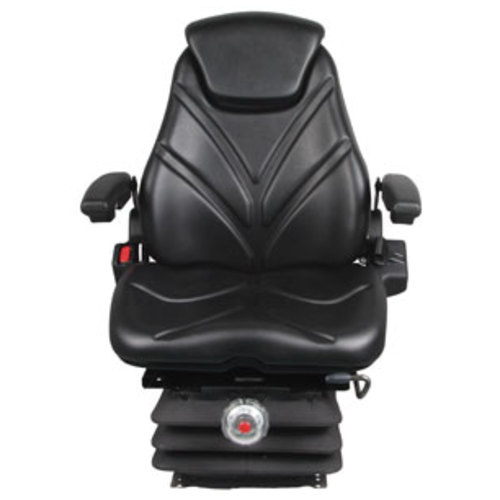  Seat Assembly Mechanical Suspension Black Vinyl - image 2