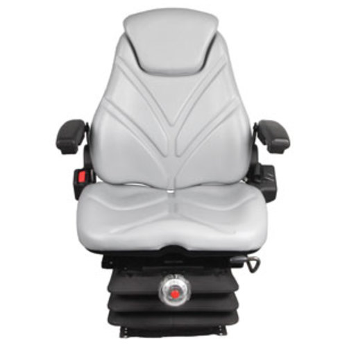  Seat Assembly Mechanical Suspension Gray Vinyl - image 2