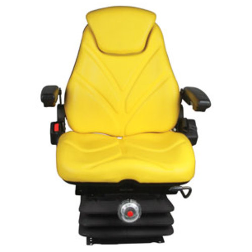  Seat Assembly Mechanical Suspension Yellow Vinyl - image 2