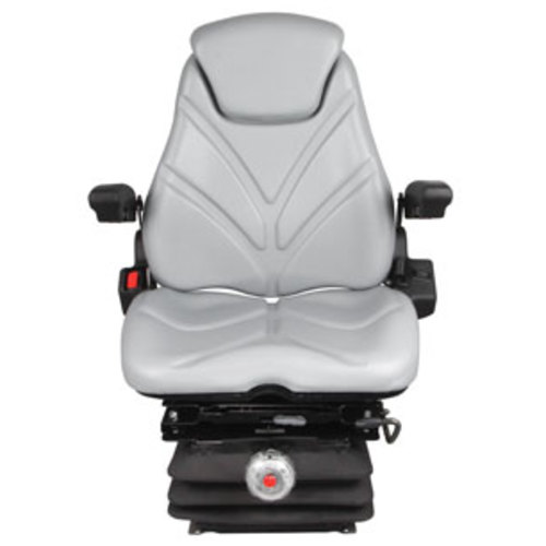  Seat Assembly with Isolator Mechanical Suspension Gray Vinyl - image 2