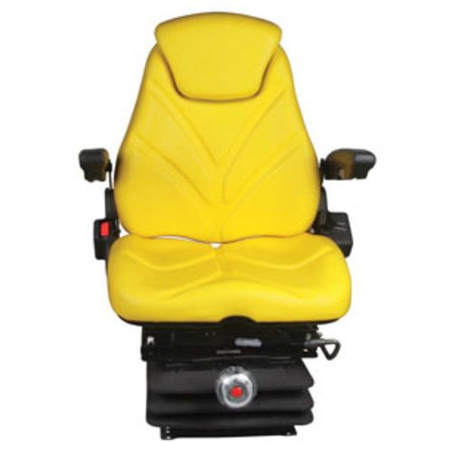  Seat Assembly with Isolator Mechanical Suspension Yellow Vinyl - image 2