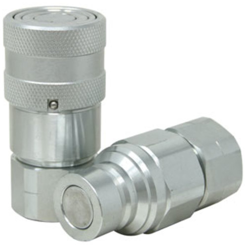 Miscellaneous Flat Face Hydraulic Coupler Socket & Plug Set 1/2" NPT - image 2