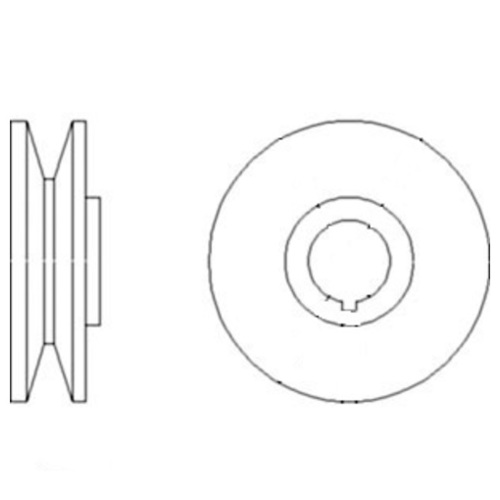 Miscellaneous 1V Groove Pulley with Keyway - image 1