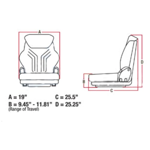 Dresser Grammer Seat Assembly - image 2