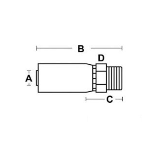  SAE Flareless Compression with Sleeve & Nut Pack of 5 - image 2