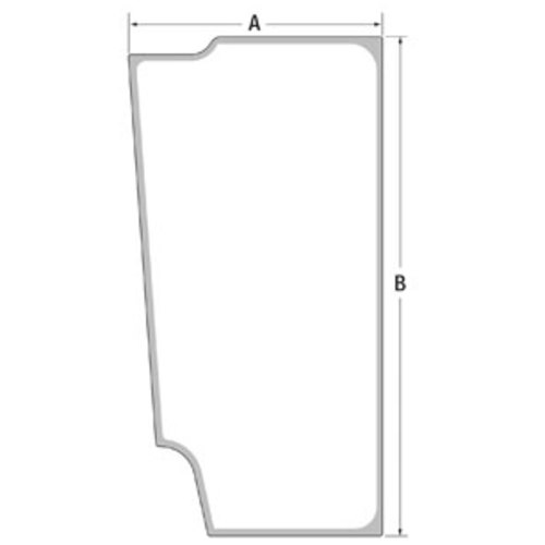 John Deere Cab Door Glass LH Laminated - image 2