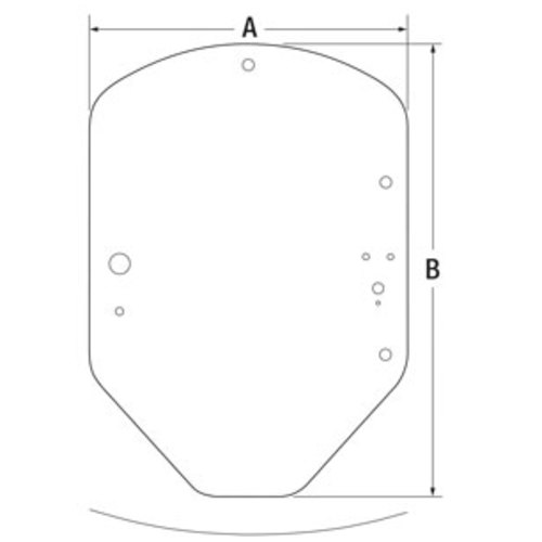 John Deere Cab Door Glass - image 2