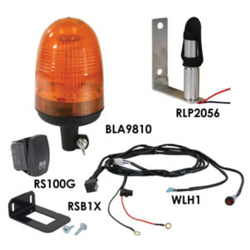  LED Rotating Beacon Kit Orange - image 2